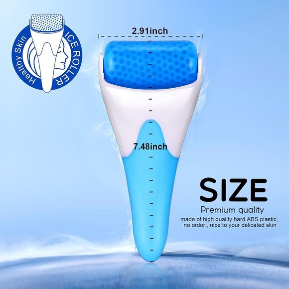 Blue Ice Roller for Face, Ice Face Roller, Face Massager Tool, Puffiness Migrain - Picture 8 of 9